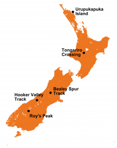 Daghikes Nieuw Zeeland
